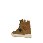 Calfskin High‑Top Sneakers