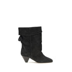 Suede Calfskin Draped Boots
