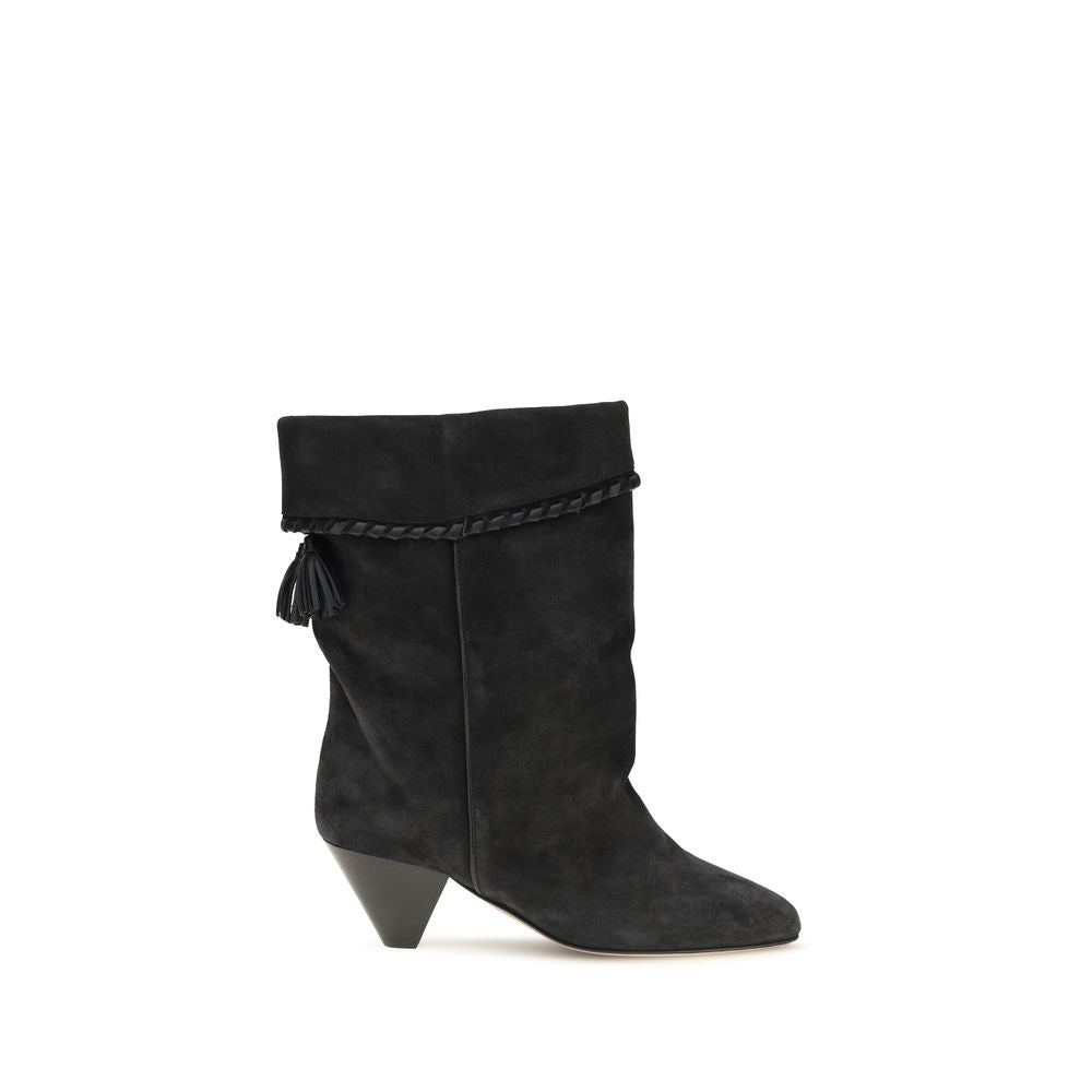 Suede Calfskin Draped Boots