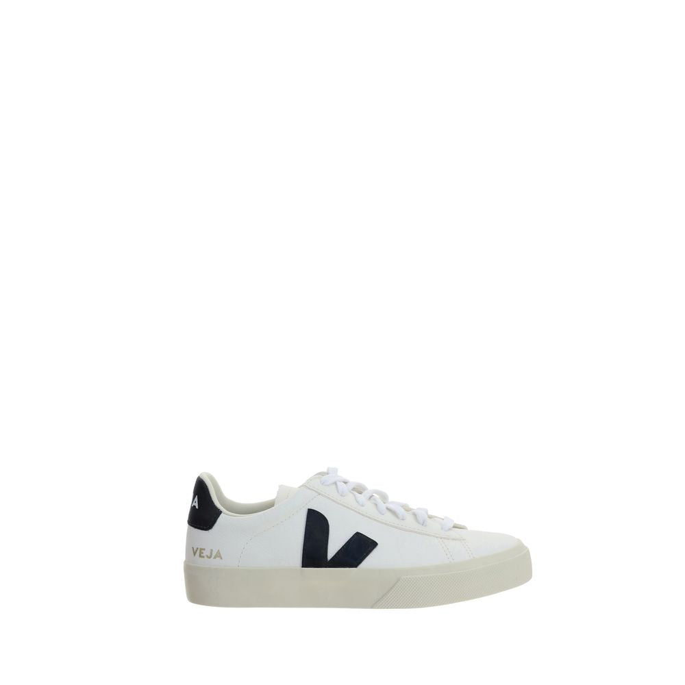 White Calfskin Low‑Top Sneakers