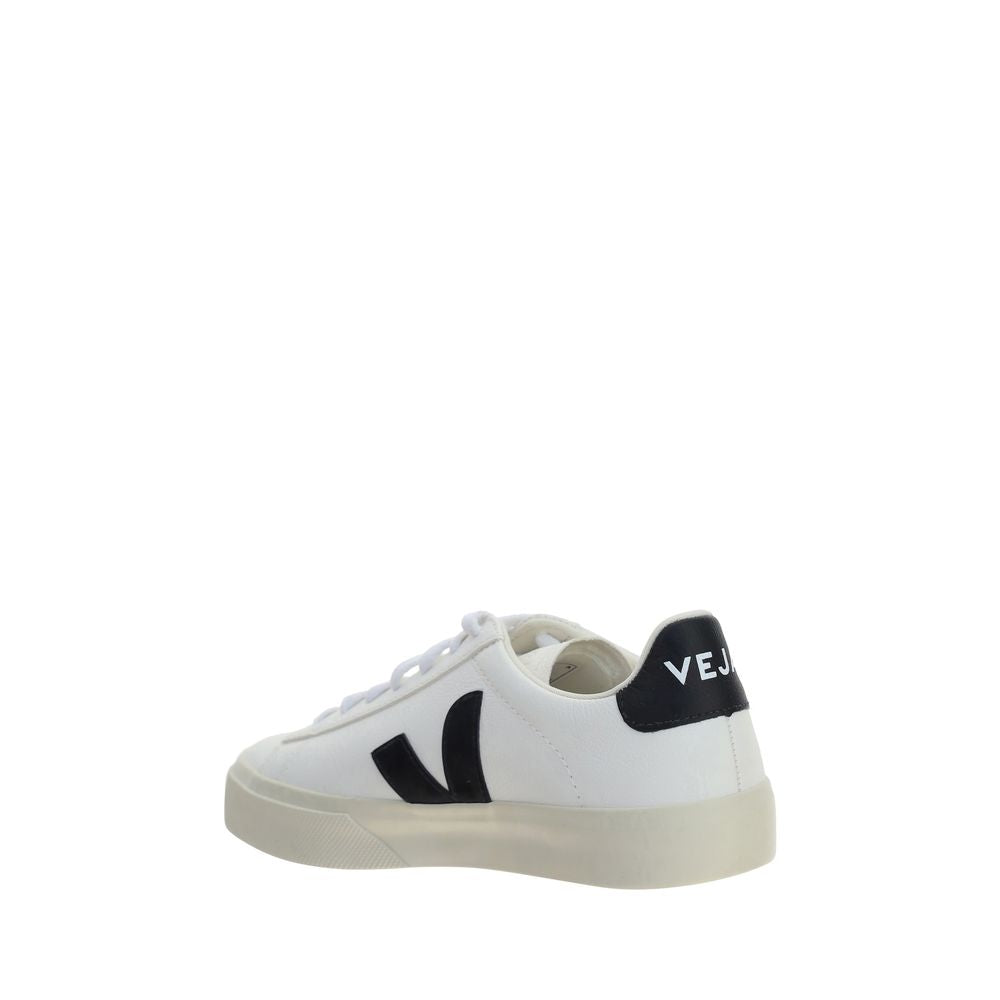 White Calfskin Low‑Top Sneakers