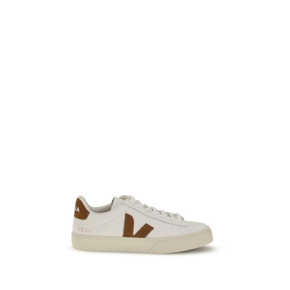White Calf Leather Campo Sneakers