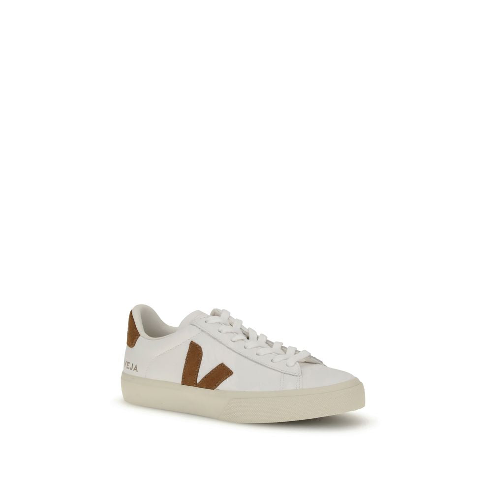 White Calf Leather Campo Sneakers