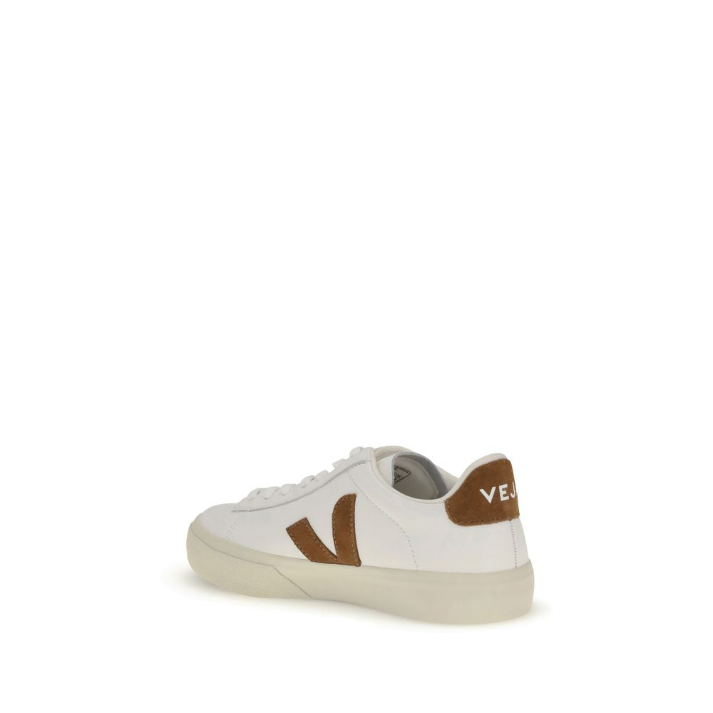 White Calf Leather Campo Sneakers