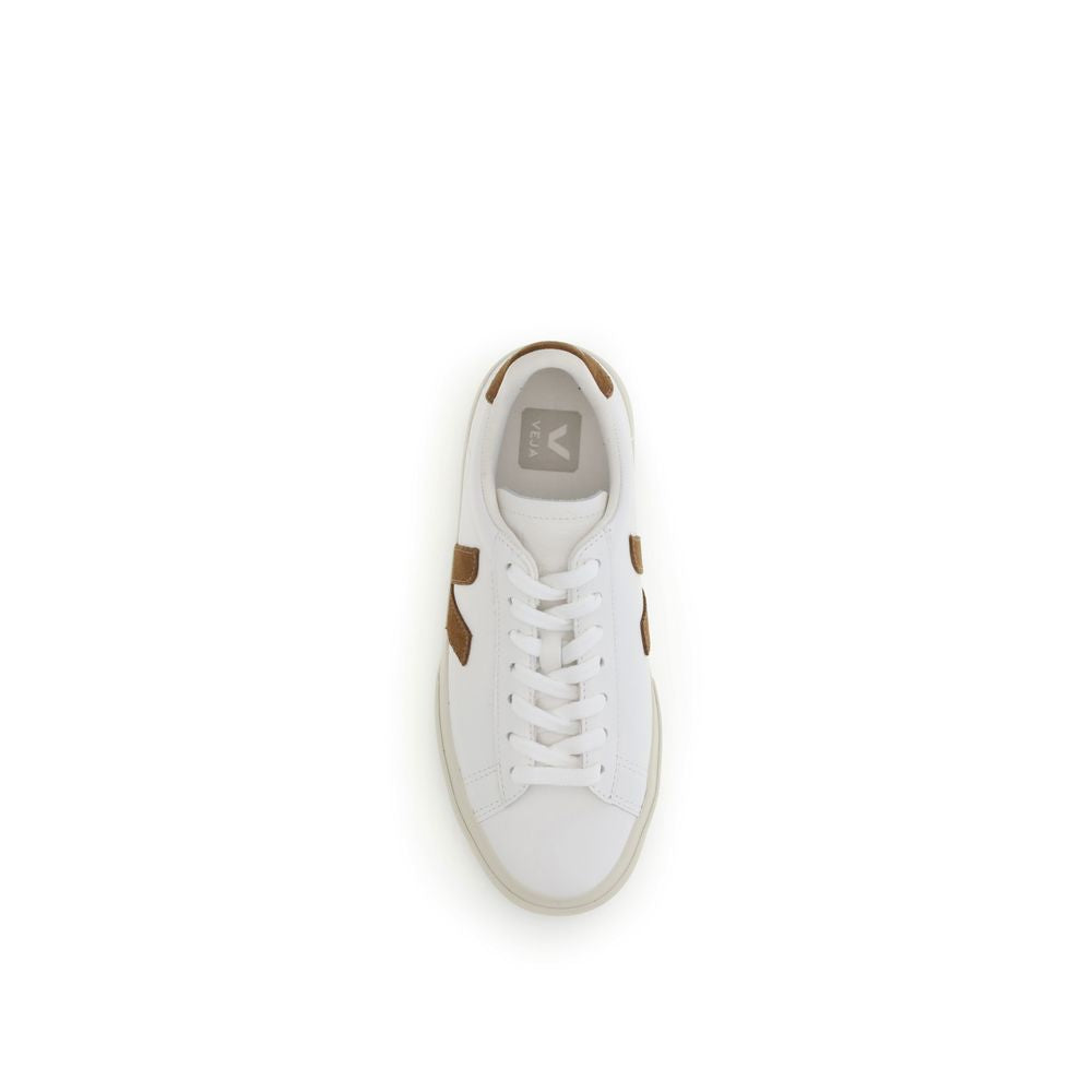 White Calf Leather Campo Sneakers