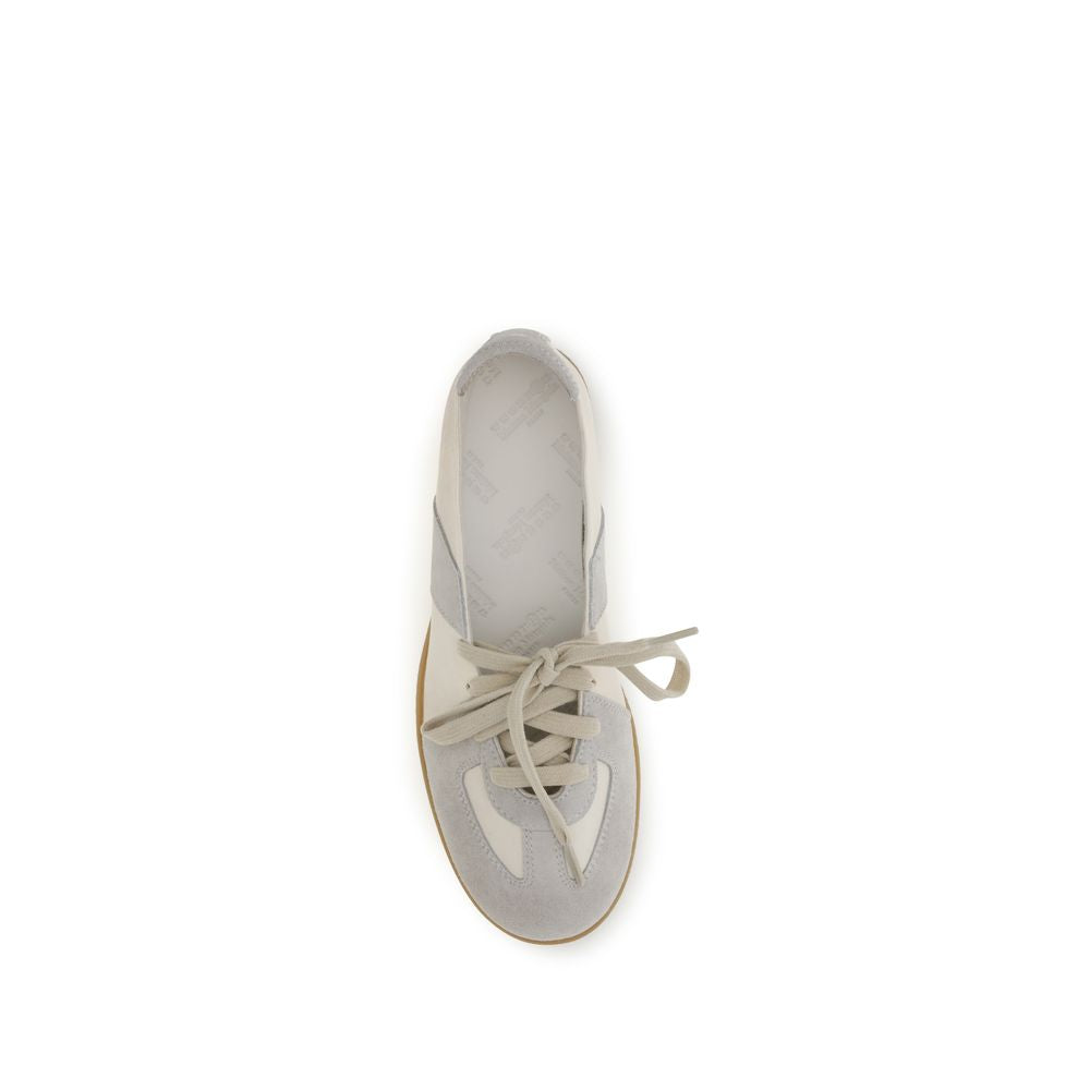 Beige Calfskin Ballet Flats