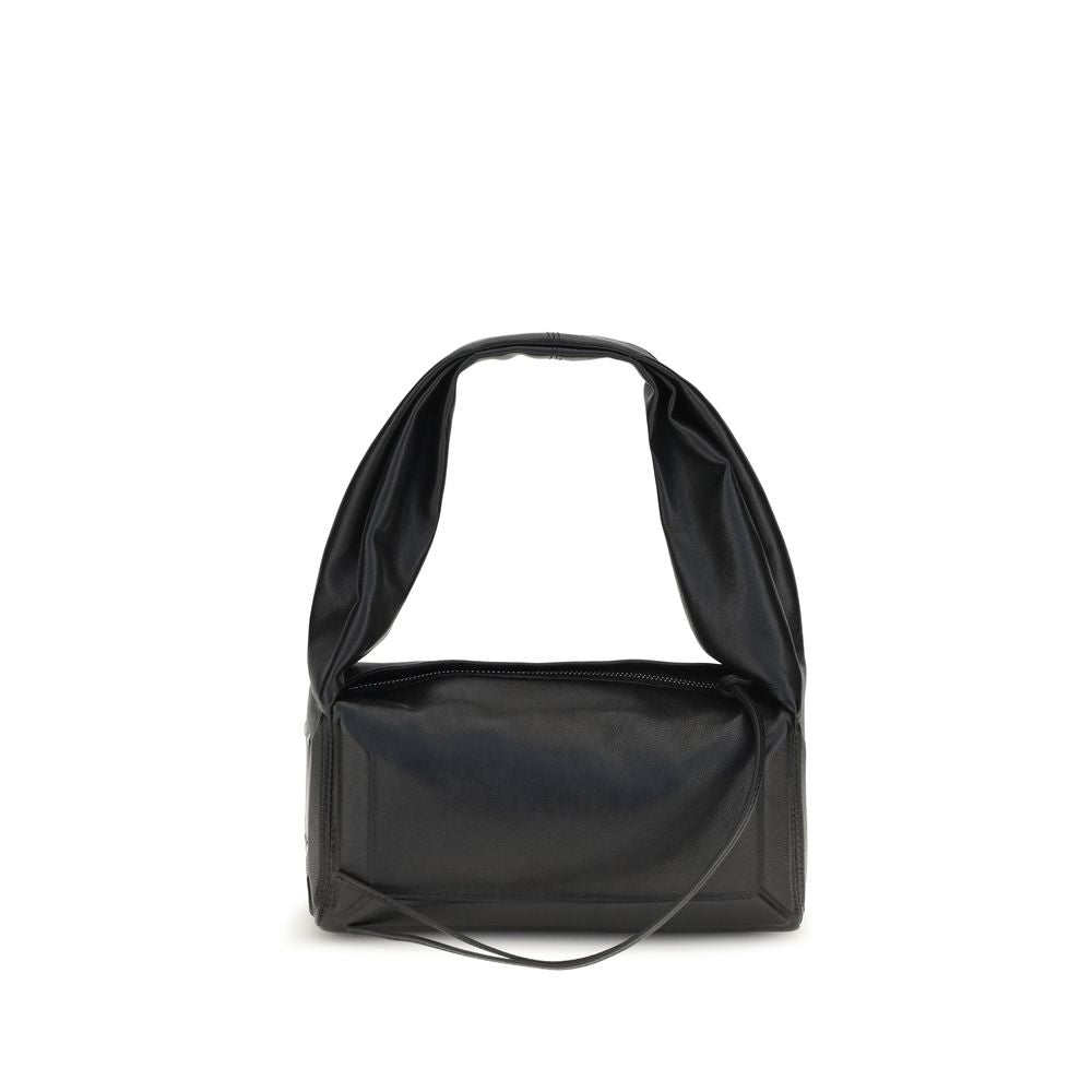 Small Thermoformed Sheepskin East West Shoulder Bag