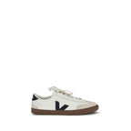 White Calf Leather Volley Sneakers
