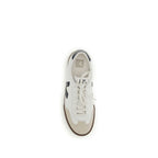 White Calf Leather Volley Sneakers