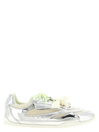 Silver Leather Yulia Sneakers