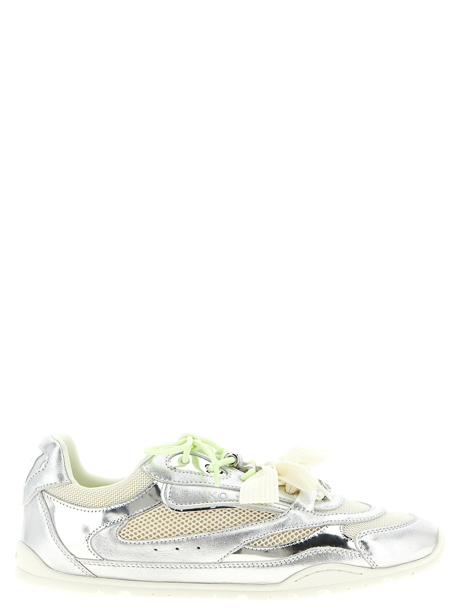 Silver Leather Yulia Sneakers