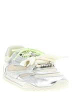 Silver Leather Yulia Sneakers