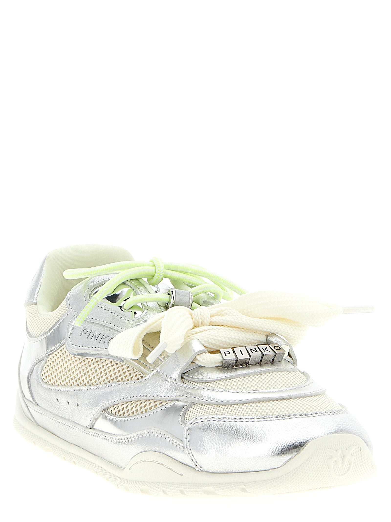 Silver Leather Yulia Sneakers