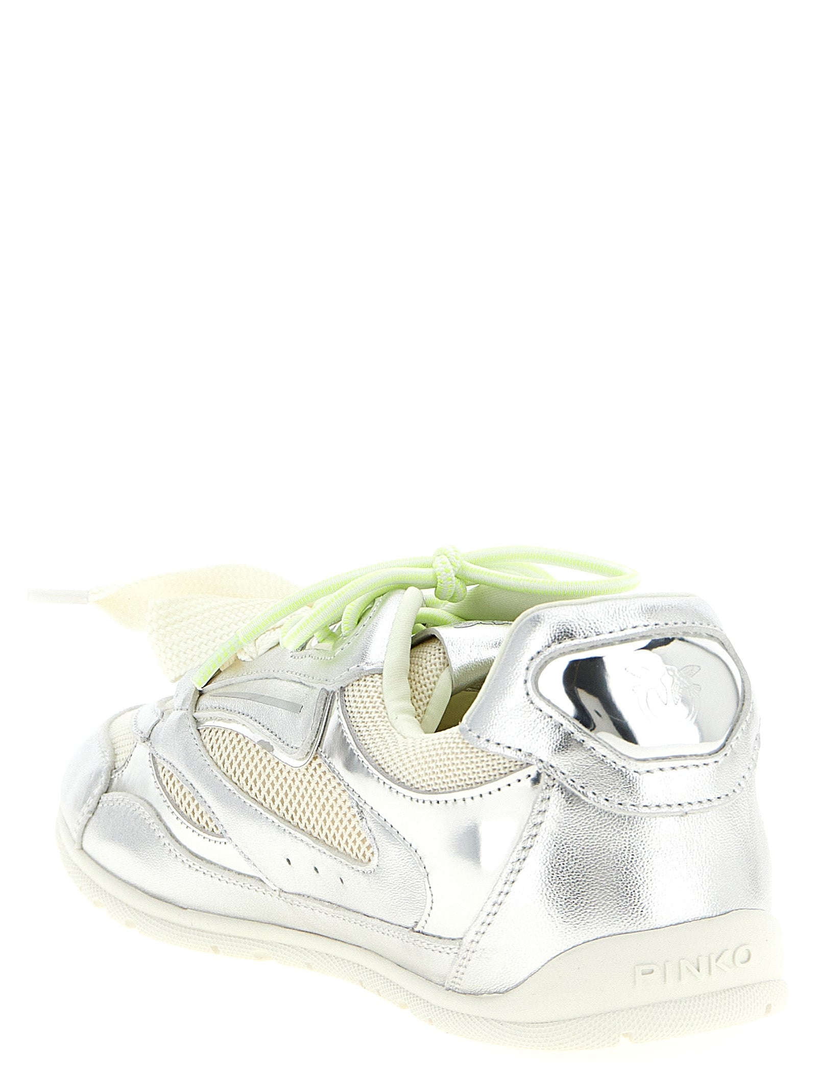 Silver Leather Yulia Sneakers