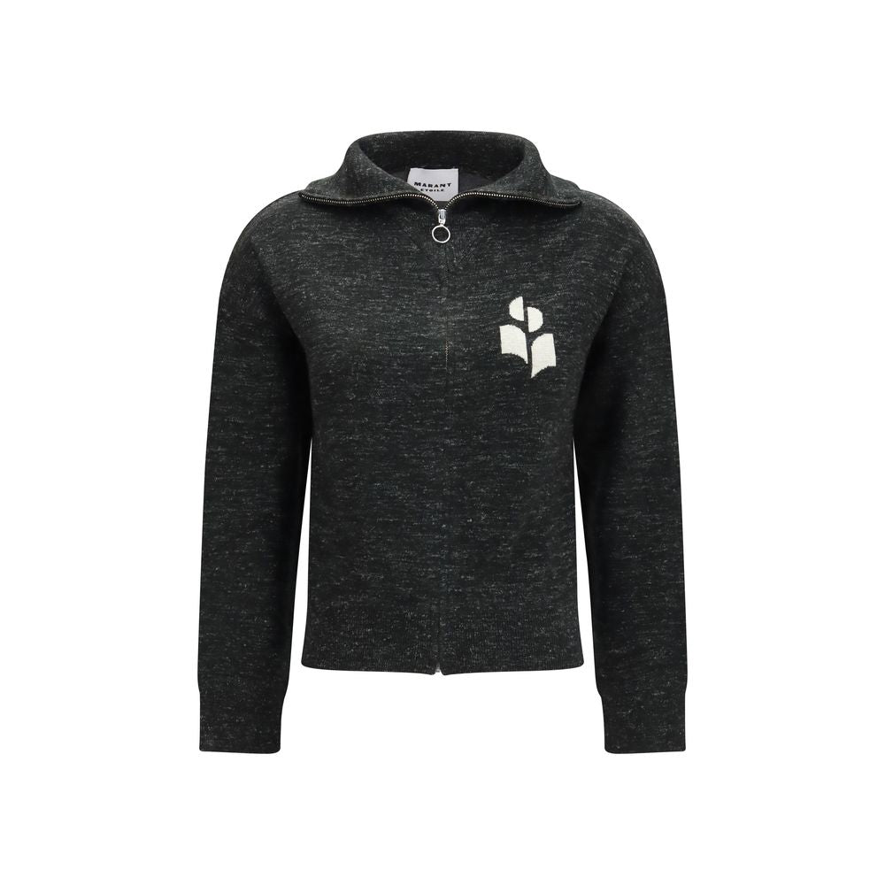 Coxy High‑Neck Viscose Blend Sweatshirt
