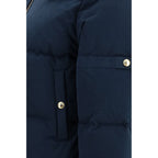 Waxed Technical Full‑Length Puffer Jacket