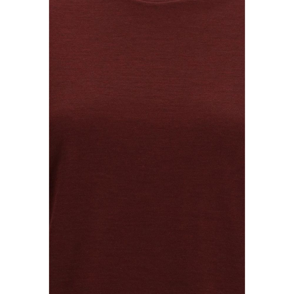 Bordeaux Wool Blend T-Shirt