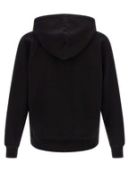 Luxury Black Cotton Hoodie