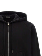 Luxury Black Cotton Hoodie