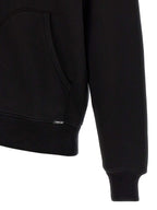 Luxury Black Cotton Hoodie