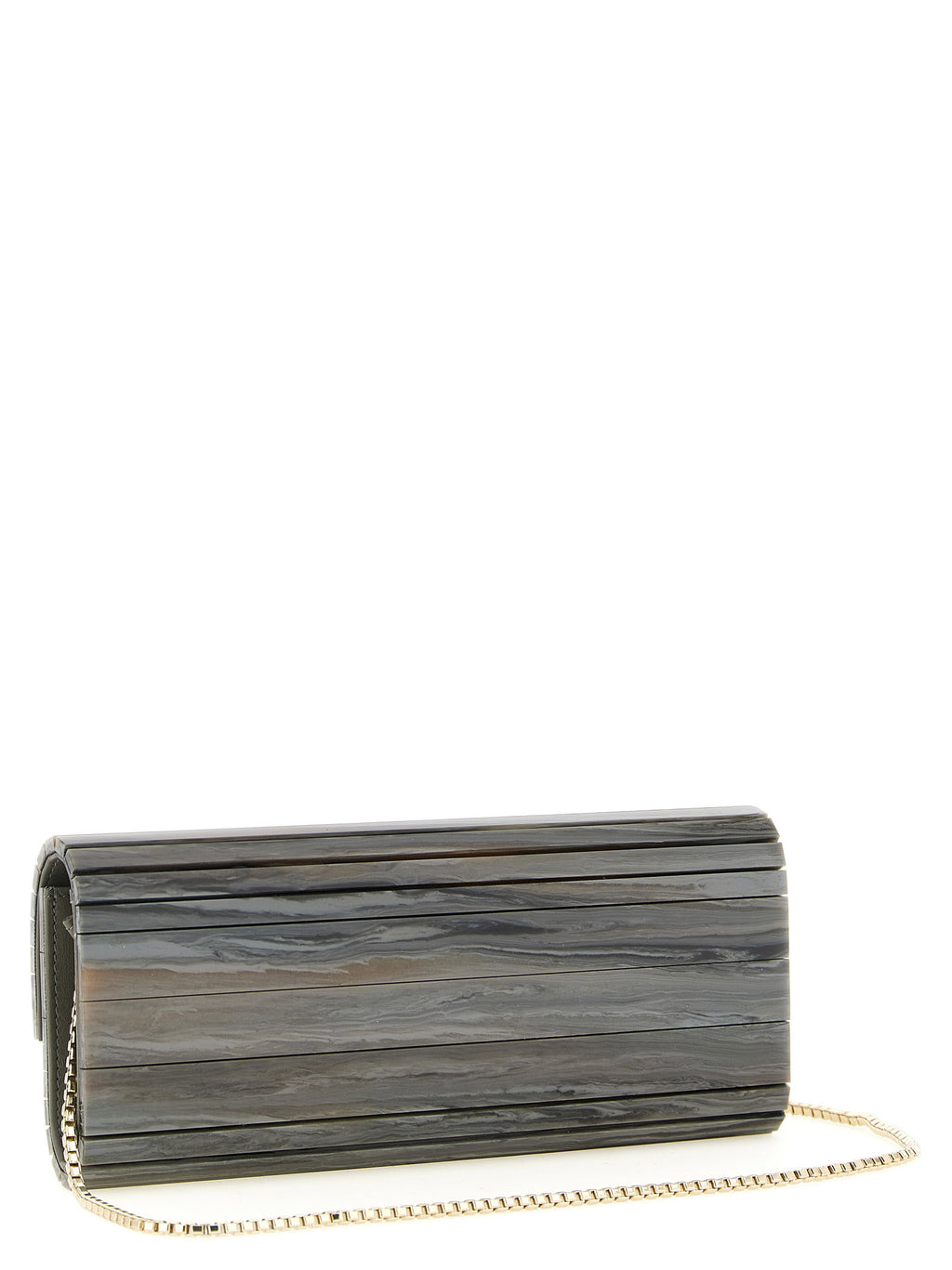 Gray Polyester Sweetie Clutch