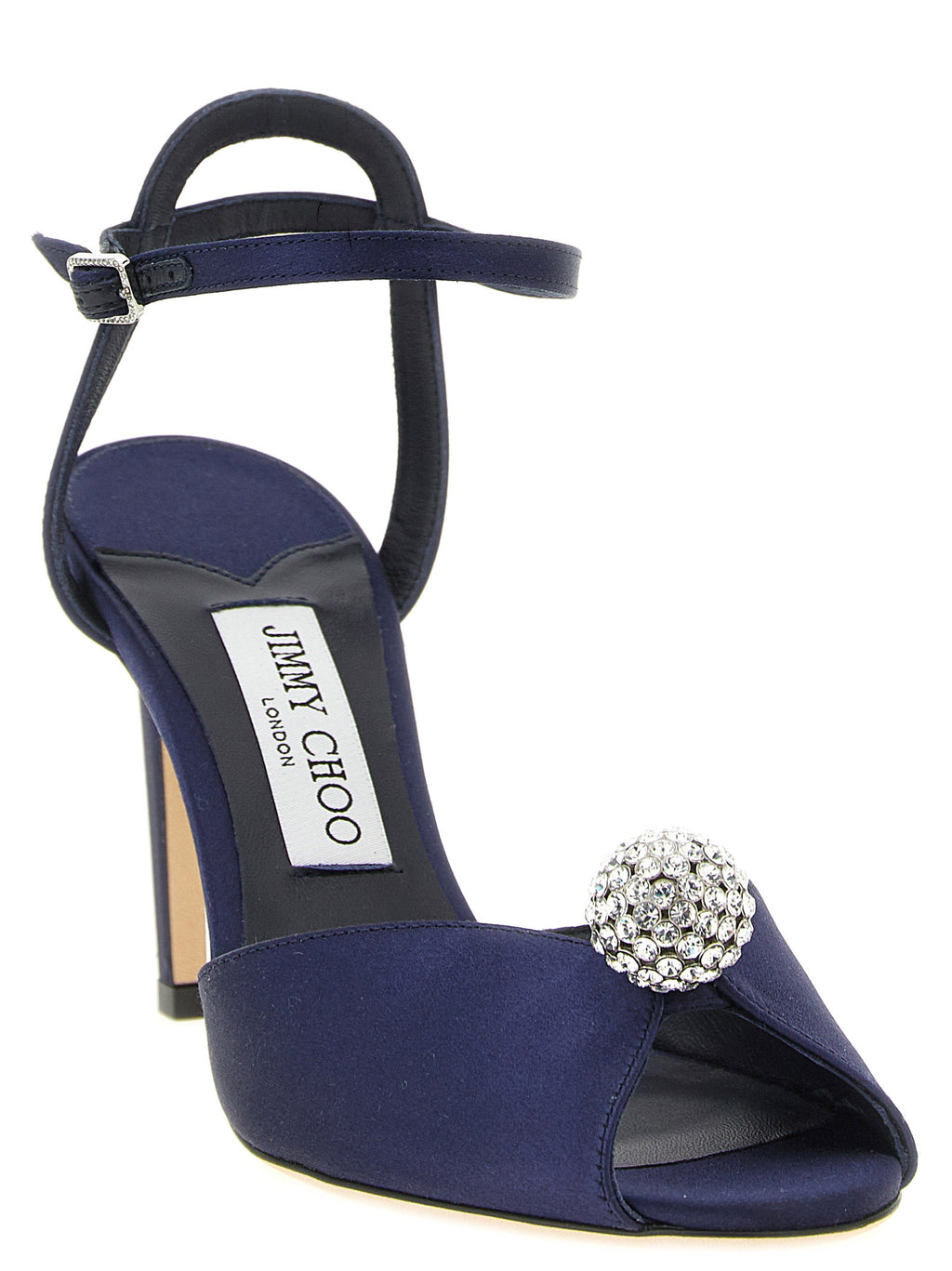 Satin Navy Blue Sacora Sandals