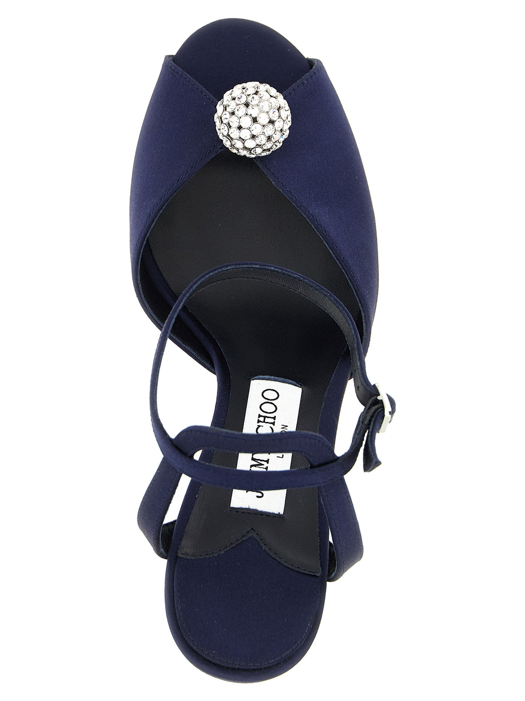 Satin Navy Blue Sacora Sandals
