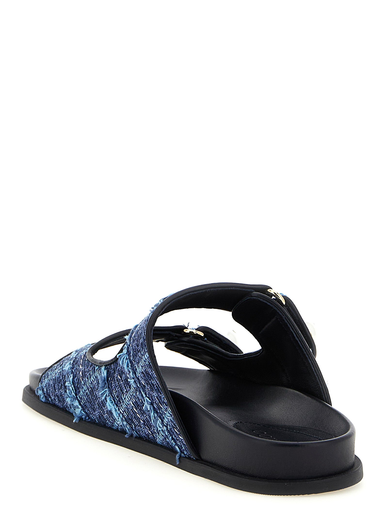 Fayence Denim Sandals