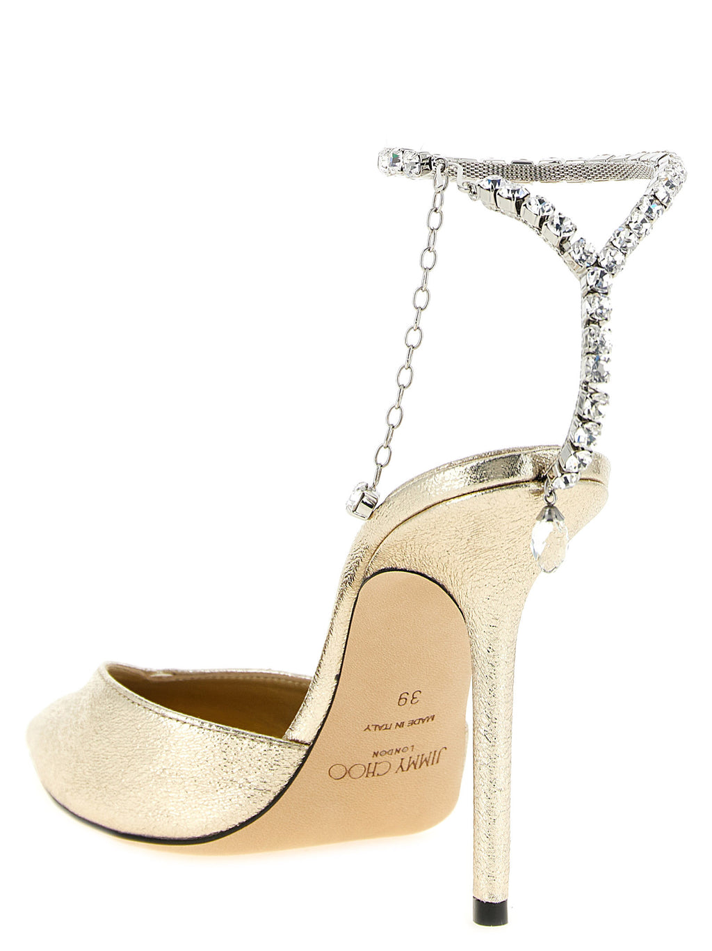 Saeda Gold Brilliance Stiletto Pumps