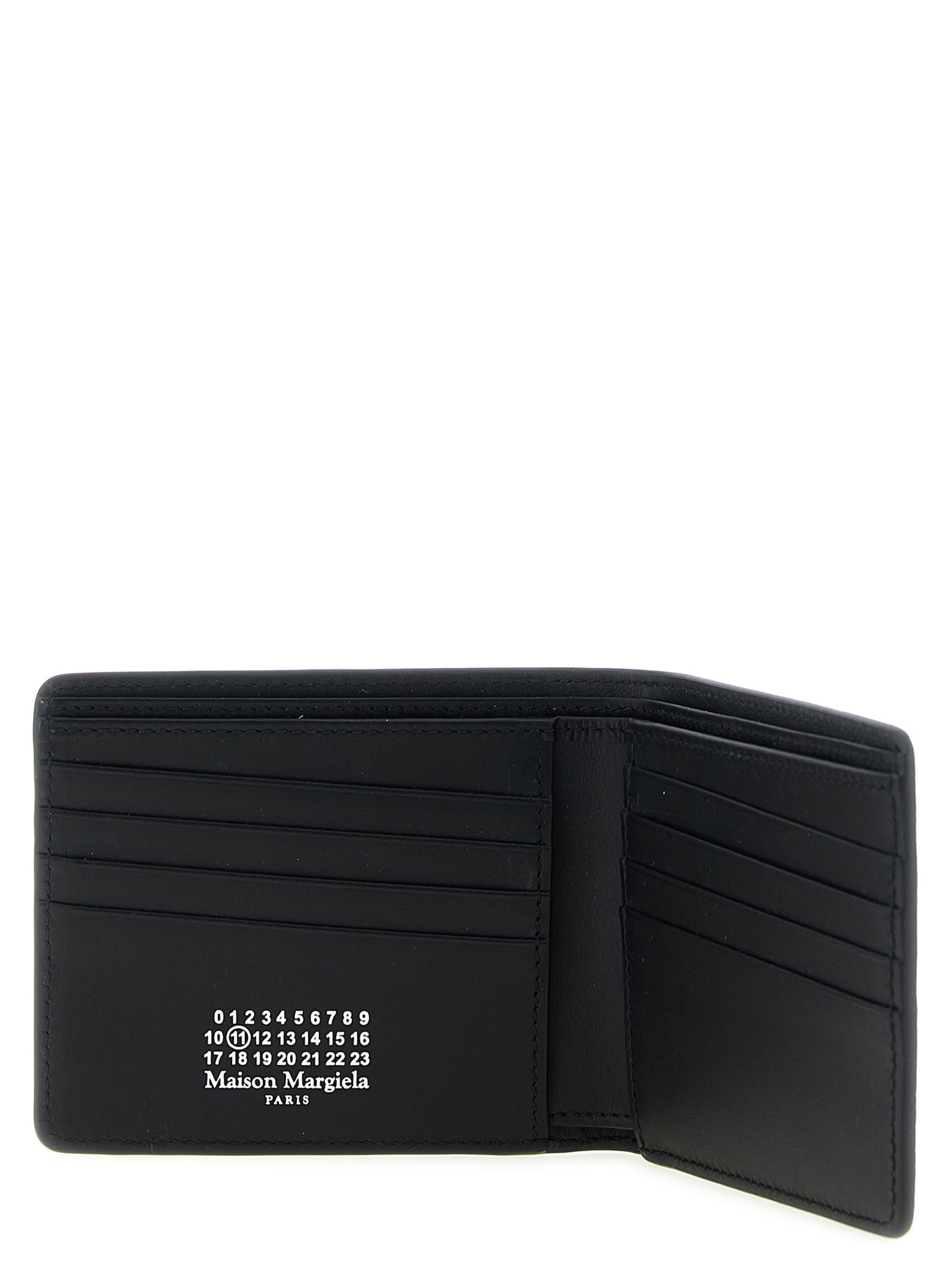 Black Calfskin Folding Wallet