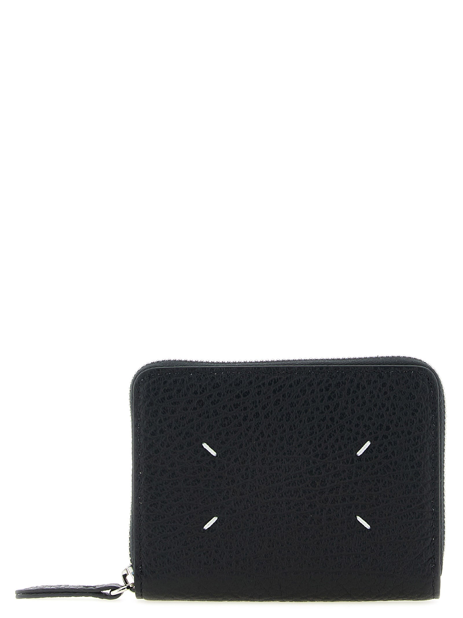 Small Hammered Calfskin Zip Wallet