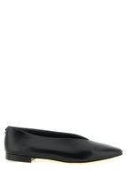 Black Leather Margot Ballet Flats