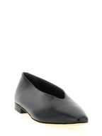 Black Leather Margot Ballet Flats