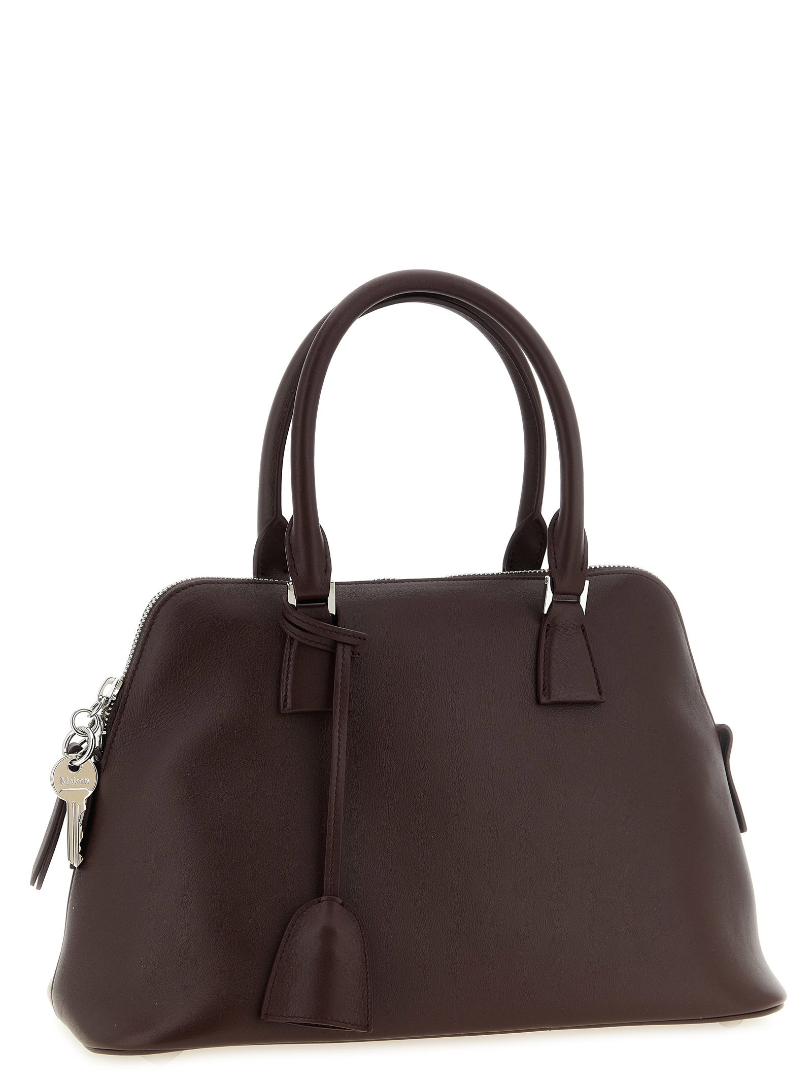 Medium 5AC Soft Calf Leather & Suede Shoulder Bag
