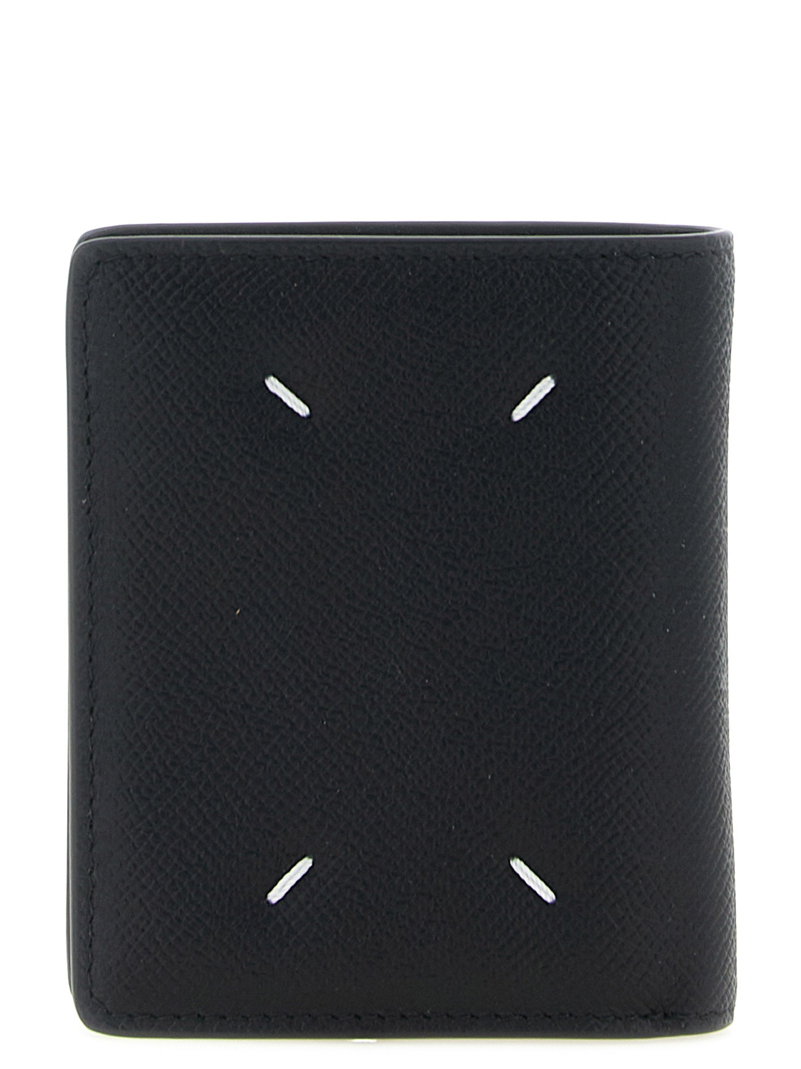 Compact Calfskin Bi-Fold Wallet
