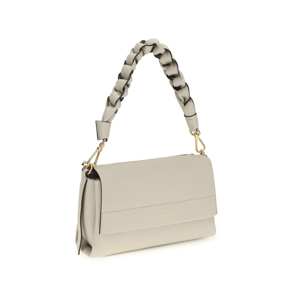 Beige Calfskin Boheme Shoulder Bag