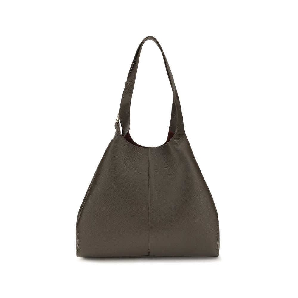 Large C-Easy Grained Calf Leather Tote