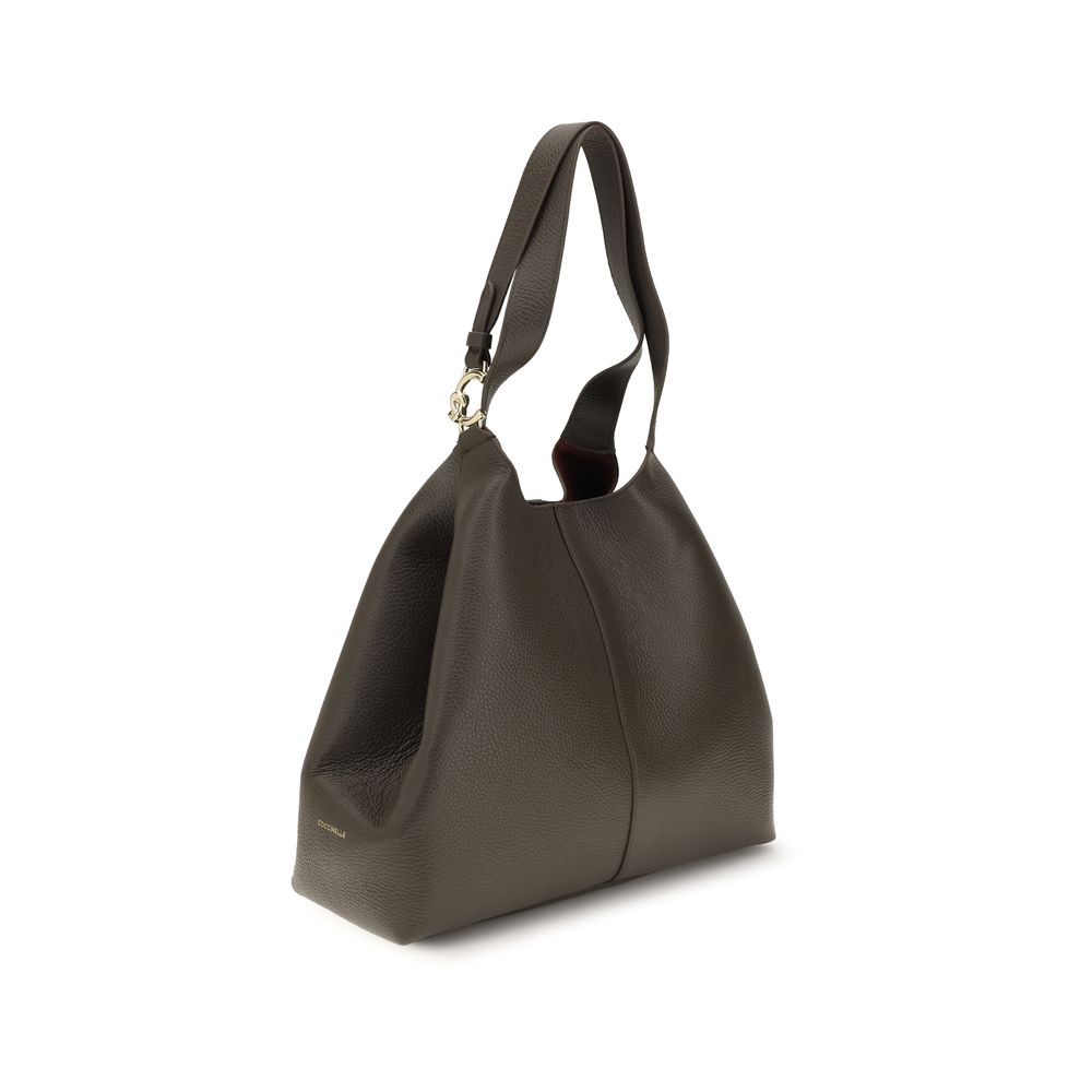 Large C-Easy Grained Calf Leather Tote