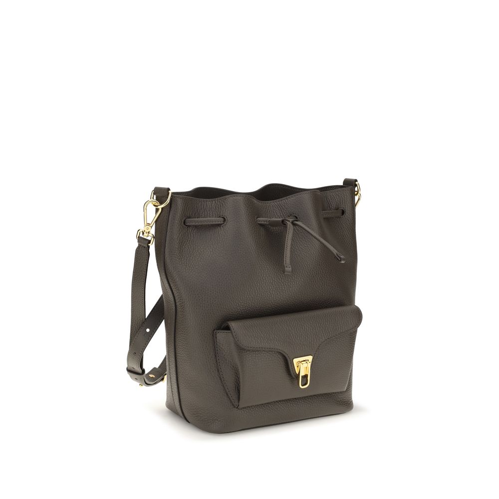 Calfskin Beat Generation Bucket Bag
