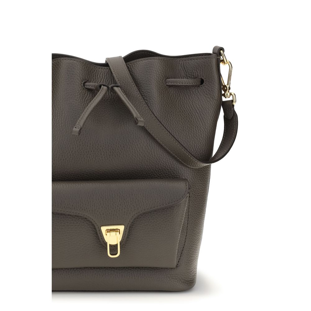 Calfskin Beat Generation Bucket Bag