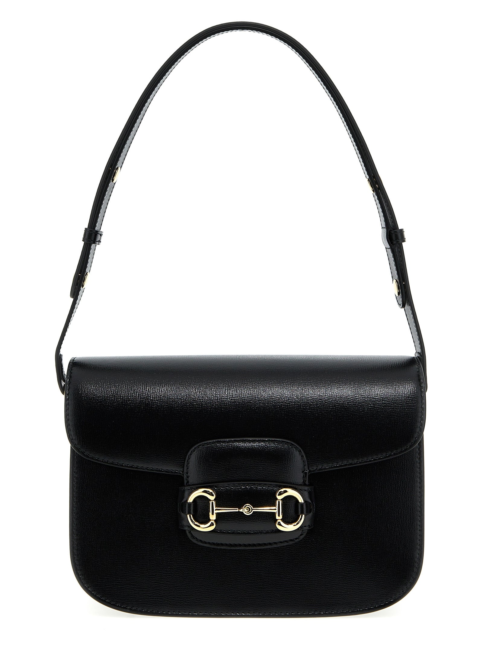 Black Leather Horsebit 1955 Shoulder Bag