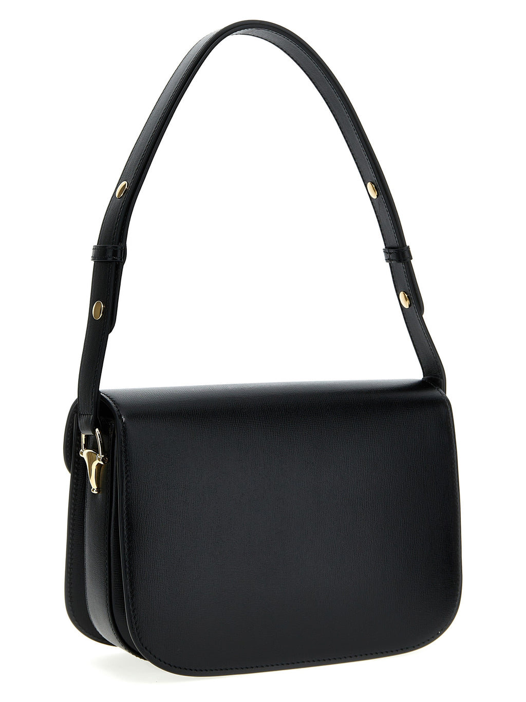 Black Leather Horsebit 1955 Shoulder Bag