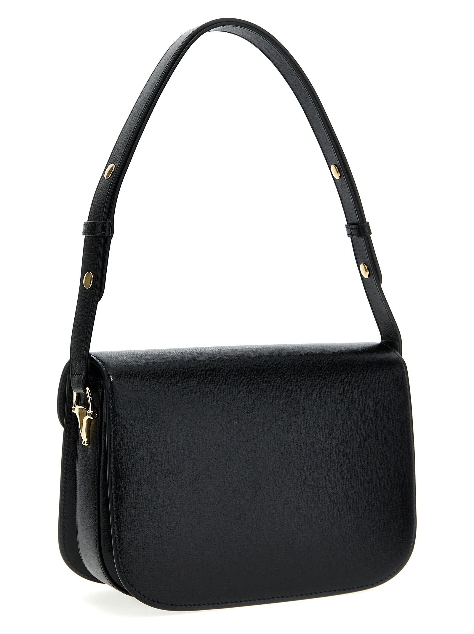 Black Leather Horsebit 1955 Shoulder Bag