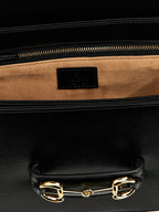 Black Leather Horsebit 1955 Shoulder Bag