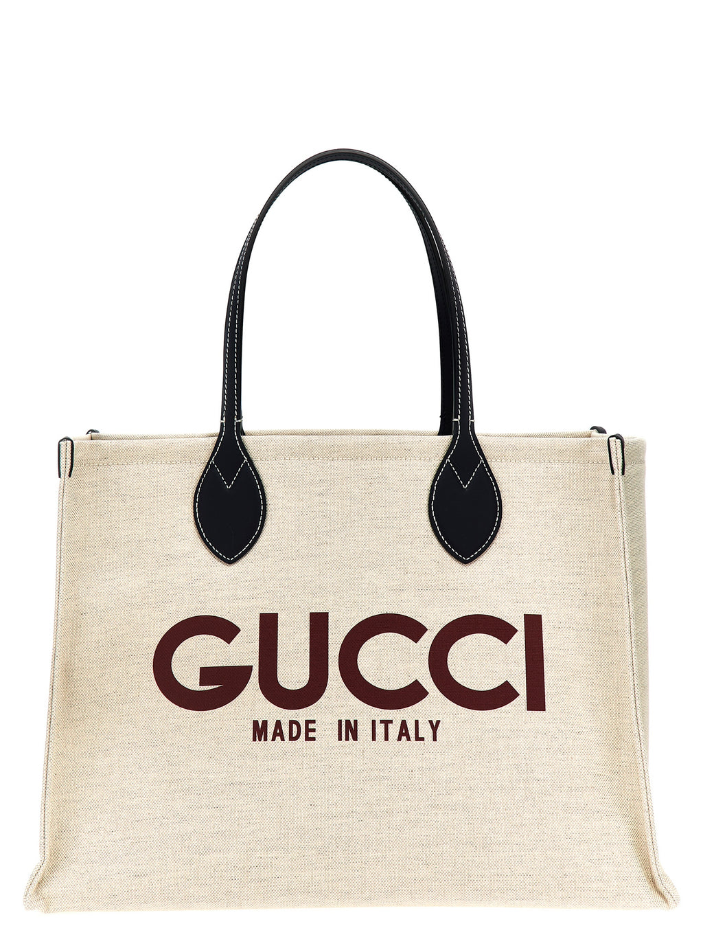 Midi Beige Polyethylene Tote Bag