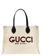 Midi Beige Polyethylene Tote Bag