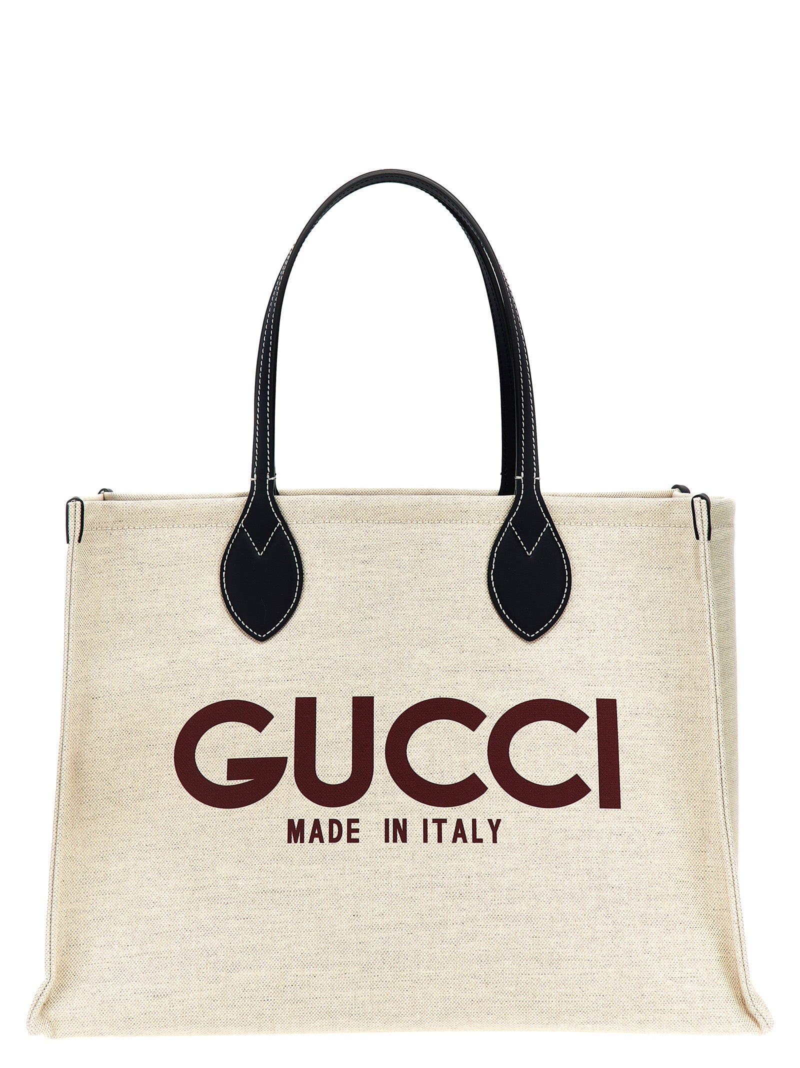Midi Beige Polyethylene Tote Bag