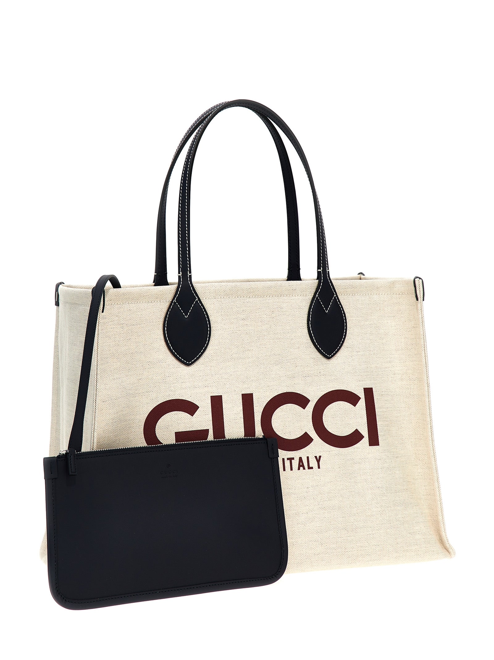 Midi Beige Polyethylene Tote Bag
