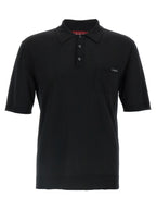 Black 100% Wool Polo Shirt