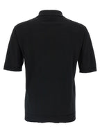 Black 100% Wool Polo Shirt